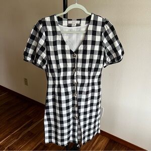 LOFT Checkered Dress Sz 4
